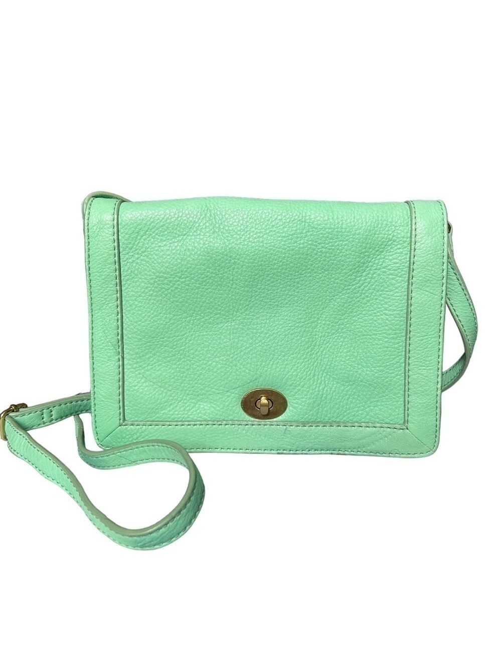 J. Crew Small Pebbled Leather Crossbody Bag with Adjustable Strap